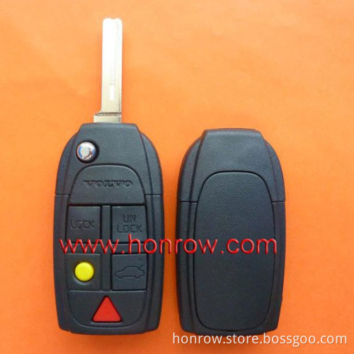 From Honrow Volvo 5 button key shell with key head/Volvo key blank
